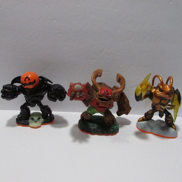 Skylander lot Giant Pumpkin Tree Swarm Whirlwind Rider Cynder Jet Hex Trigger - Picture 2 of 7